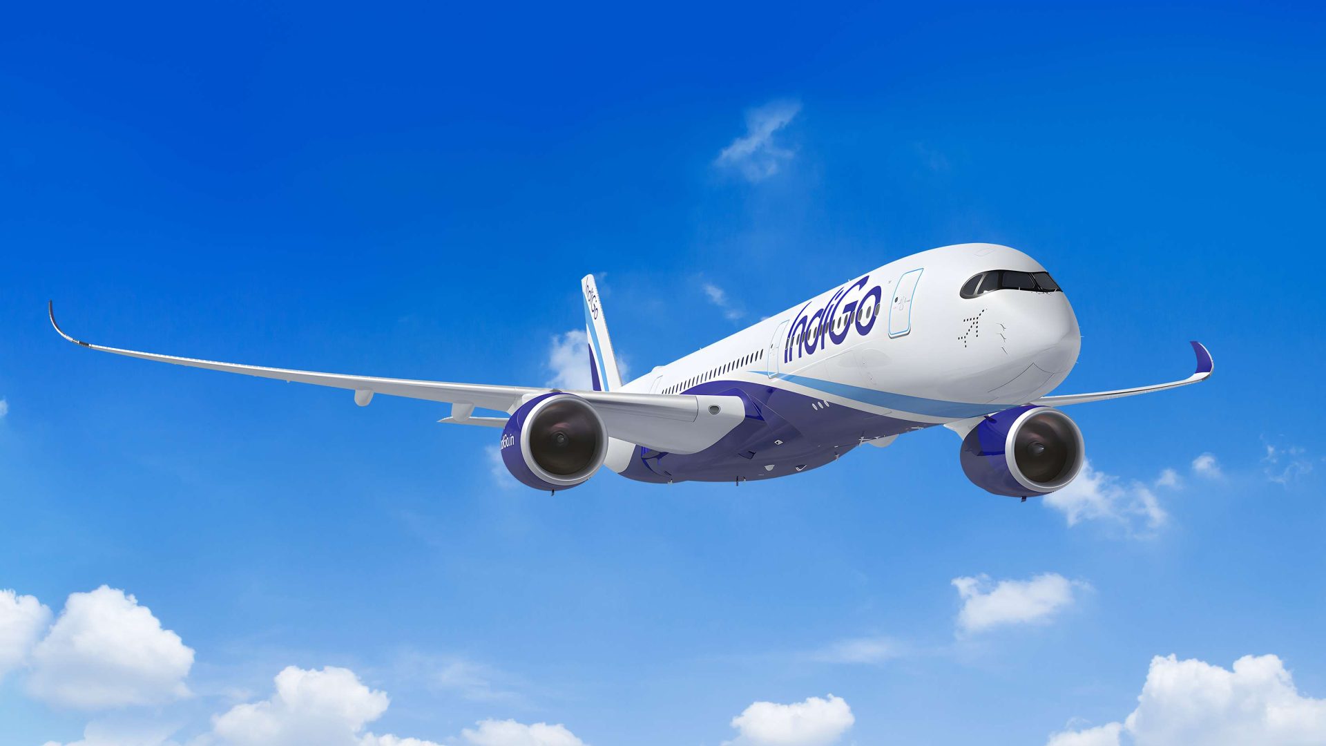 Rendering of the A350-900 in IndiGo livery (Copyright: Airbus)