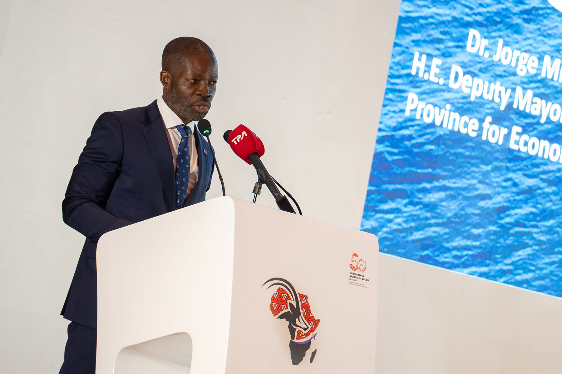 Angolan Secretary of State for Land Transport, Jorge Bengue Calumbo. Photo Credit ©African Pilot // Craig Dean