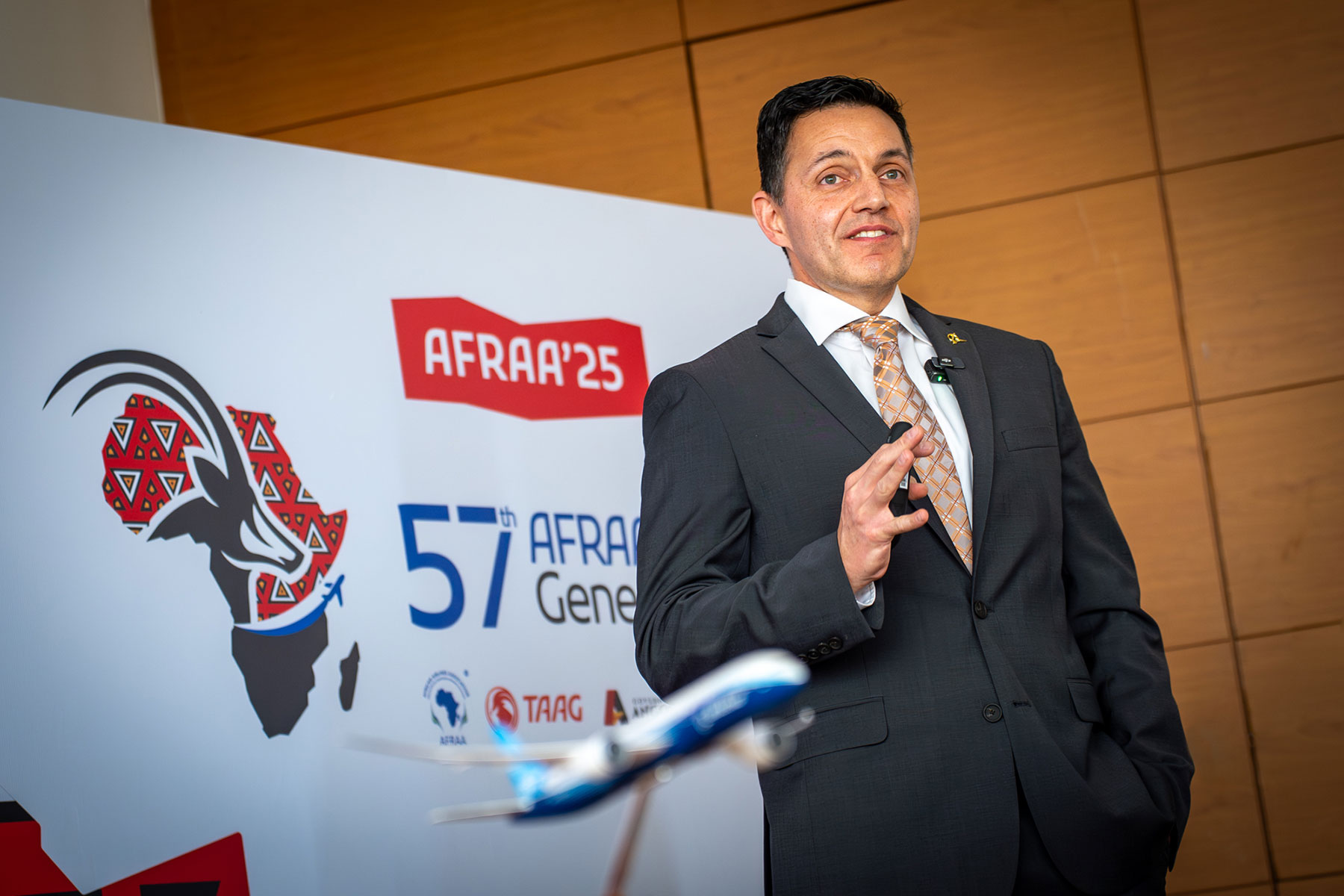 Shahab Matin, Boeing MD of Commercial Marketing, Middle East and Africa. Photo ©African Pilot // Craig Dean