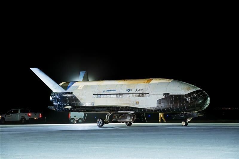 Boeing-Built X-37B Spaceplane Set for Eighth Mission - Boeing-Built X-37B Spaceplane lands at Vandenberg Space Force Base to complete its seventh mission on March 7, 2025. It is slated to launch for its eighth mission no earlier than August 21, 2025. Image courtesy of the U.S. Space Force