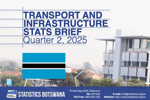 Statistics Botswana Releases Transport and Infrastructure Statistics for Q2 2025