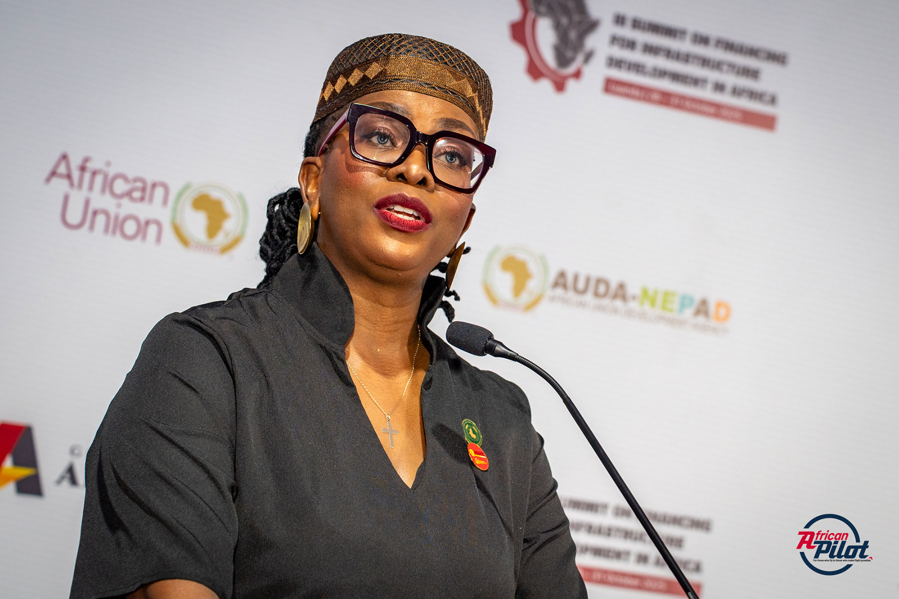 H.E. Ms Lerato Mataboge, Commissioner for Infrastructure and Energy at the African Union Commission. Photo Credit ©African Pilot // Craig Dean