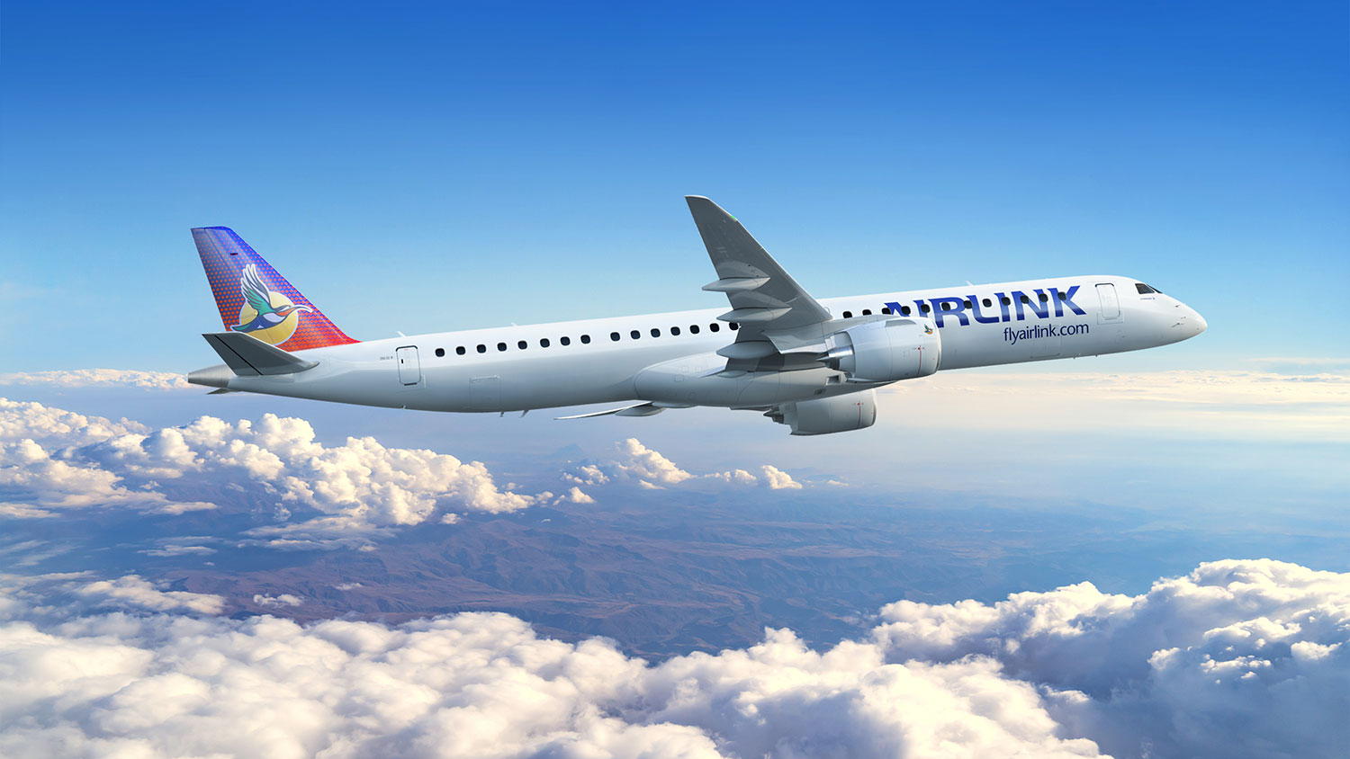 Images depicting an E195-E2 in Airlink livery - supplied.
