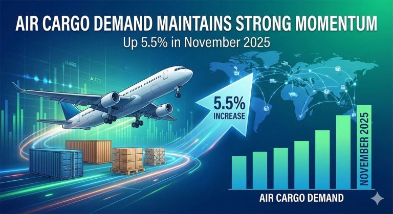 Air Cargo Demand Maintains Strong Momentum, up 5.5% in November 2025
