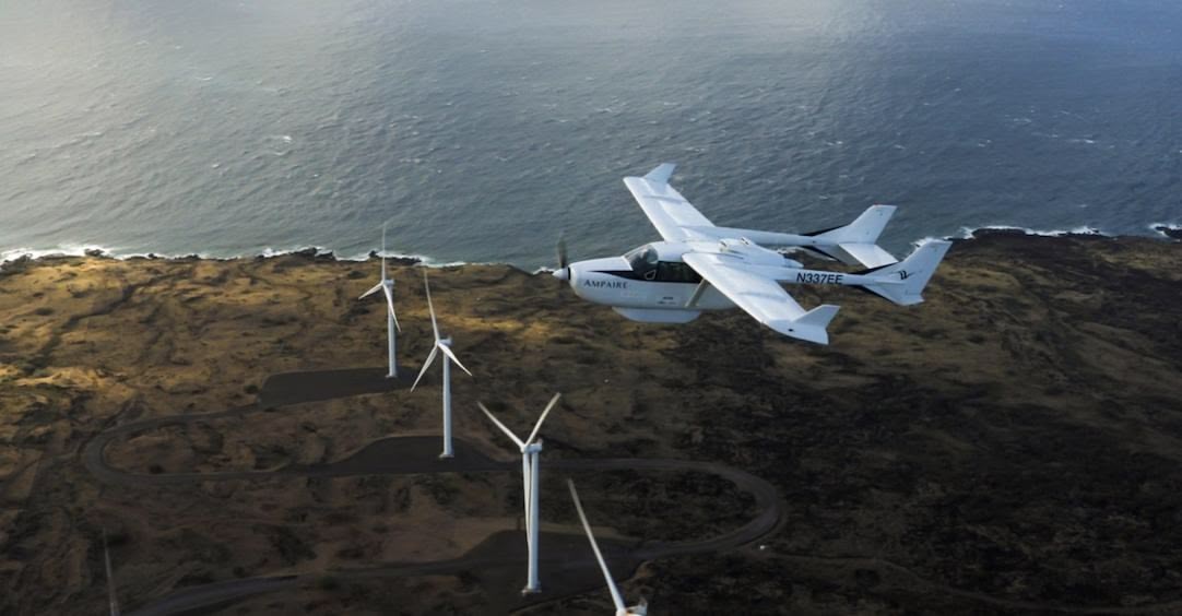 Ampaire’s “Hawaii Bird” in flight while deployed in Hawaii, 2020