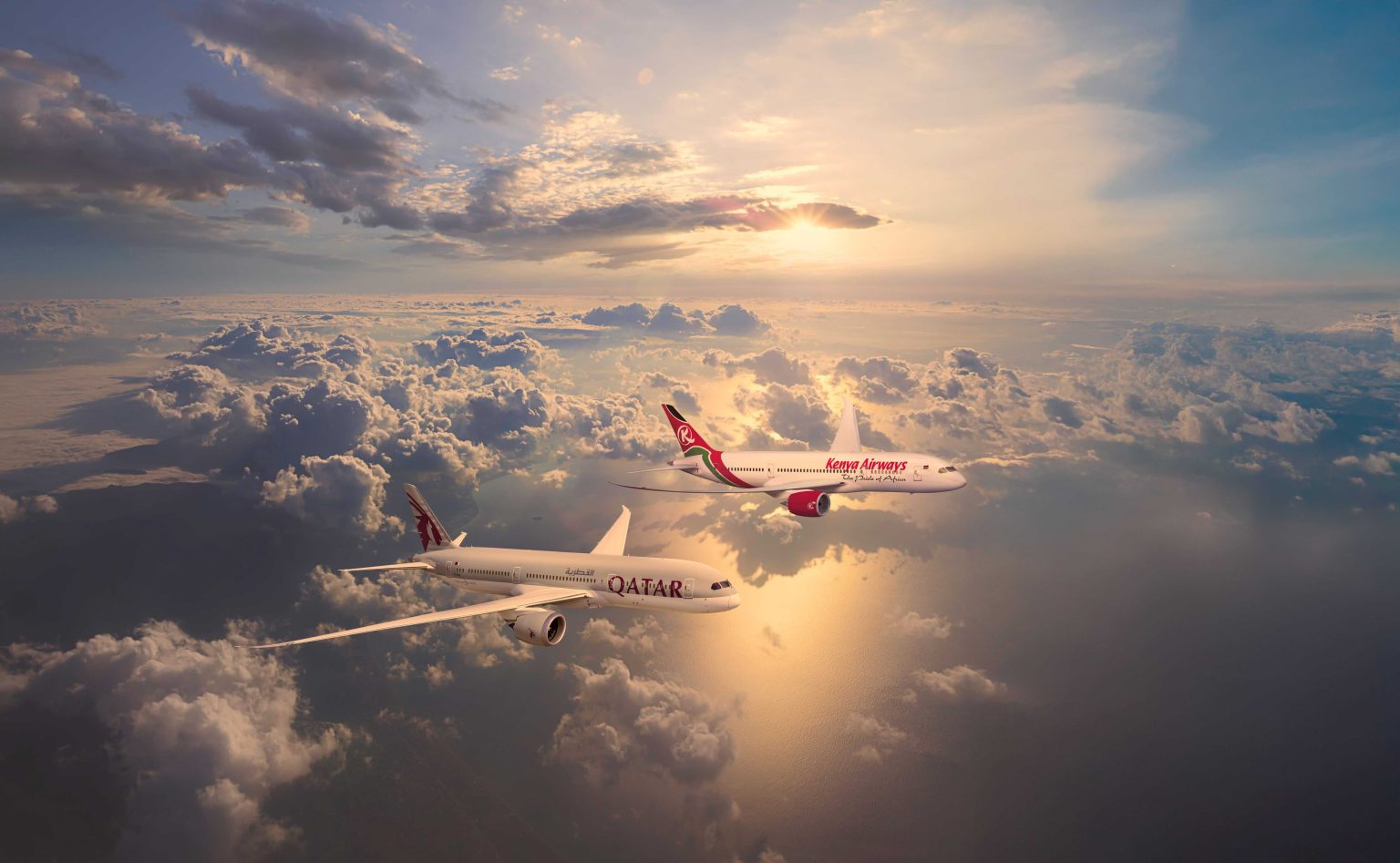 Qatar Airways and Kenya Airways