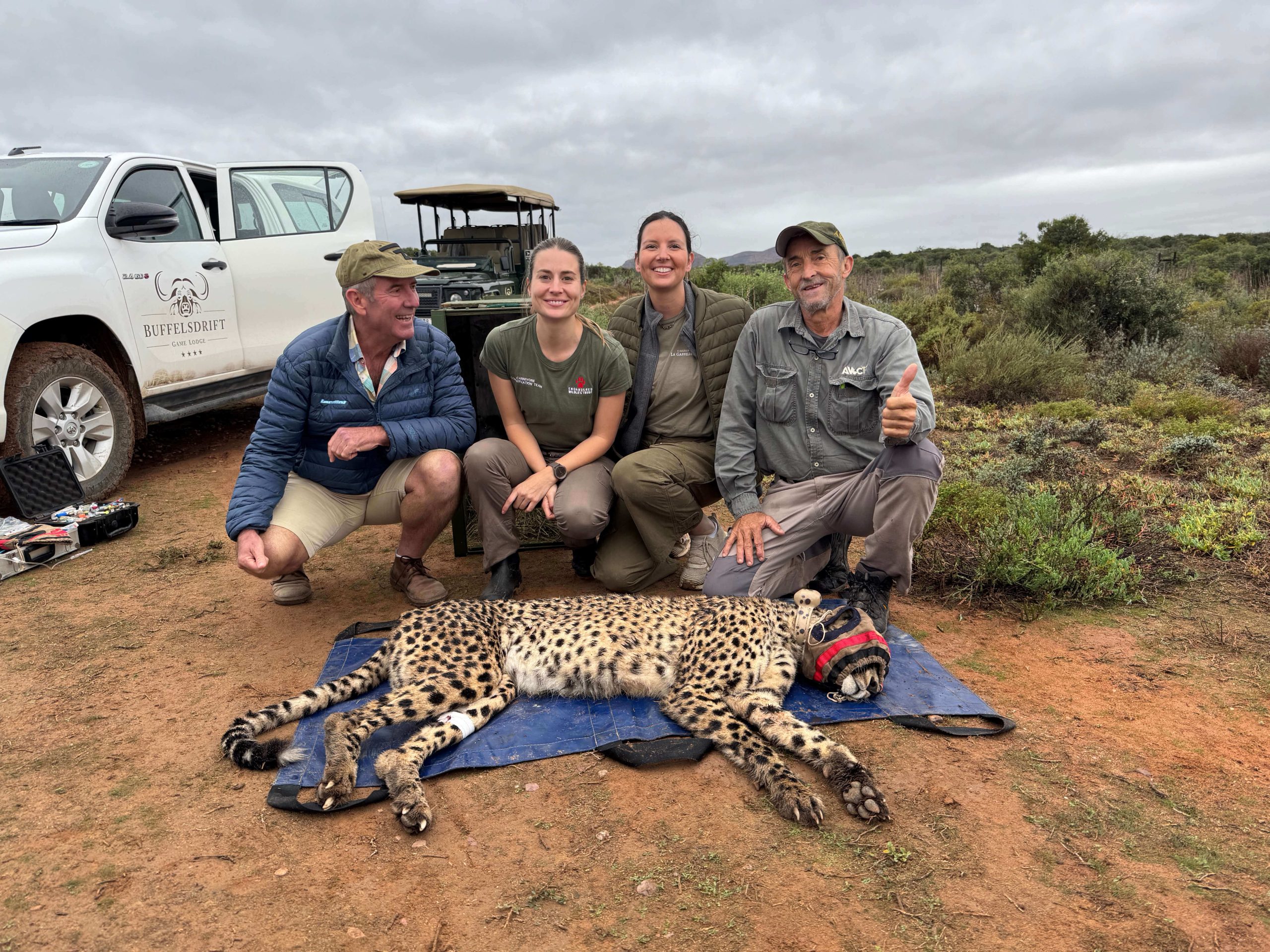 Mission team – Nick Lincoln, Olivia Sievert, Dr. Eugenie Petges and Dr. Willem