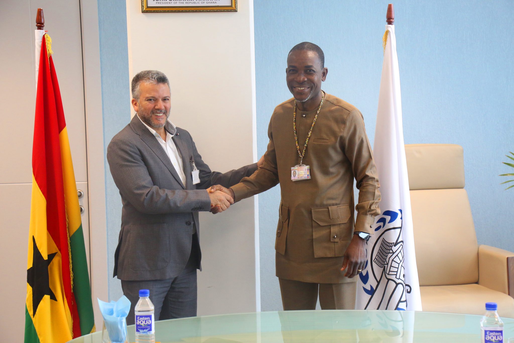 On Thursday, 28 August 2025, the Country Manager of Royal Air Maroc, Mr. Tarik Allali, paid a courtesy call on the management of the Ghana Civil Aviation Authority (GCAA) at Kotoka International Airport.