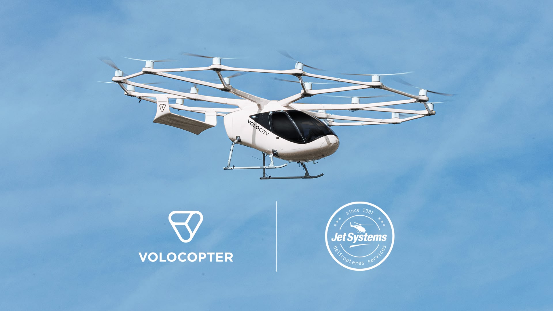 Volocopter and Jet Systems Hélicoptères Services announced that they have signed an agreement to bring electric vertical take-off and landing (eVTOL) aircraft services to France.