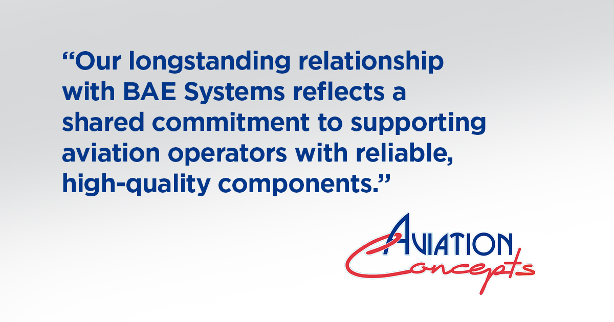 BAE Systems and Aviation Concepts, LLC Renew International Distributor Agreement