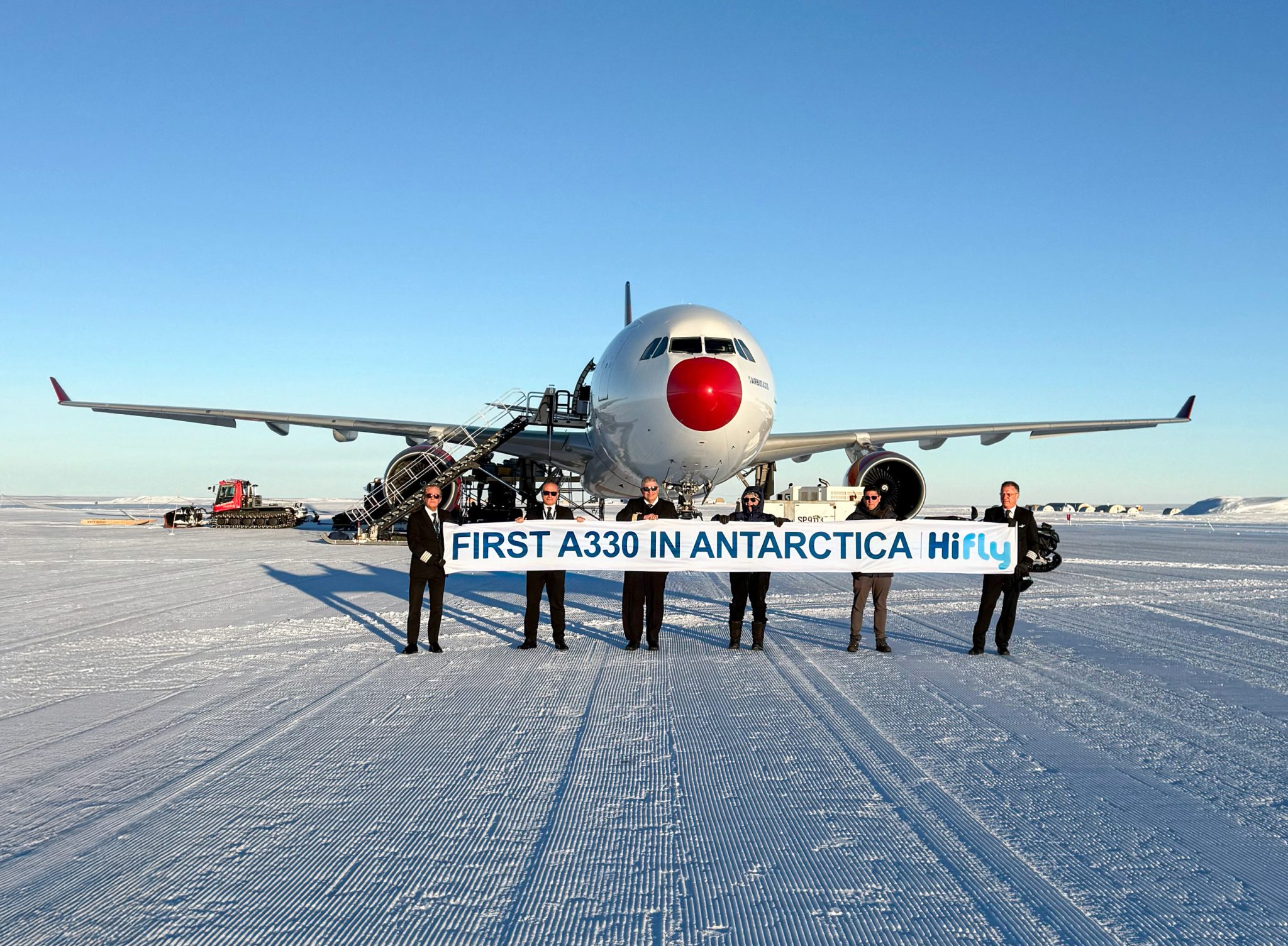 Hi Fly Achieves Another First: Airbus A330 Lands in Antarctica