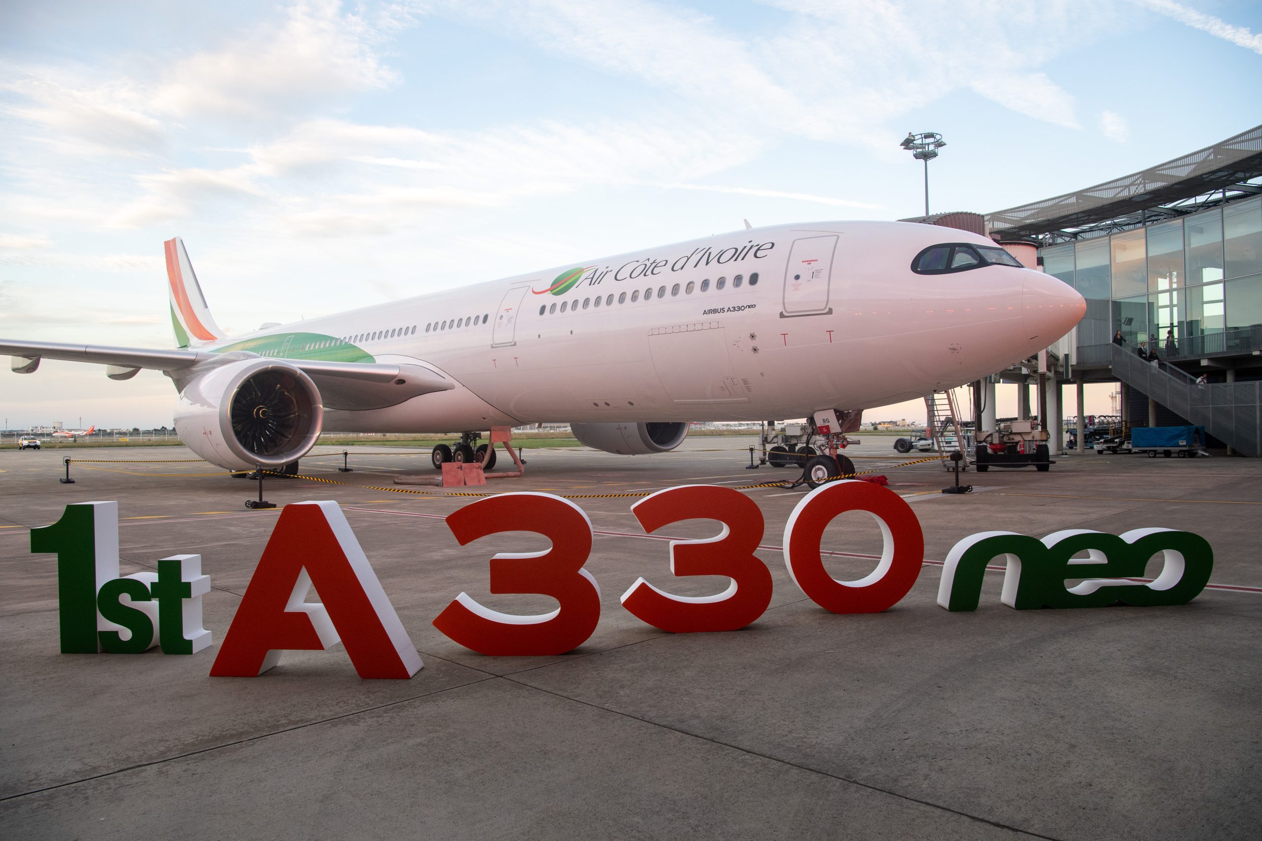 Airbus- 1st A330neo Air Côte d'Ivoire Delivery Ceremony-aircraft with letters