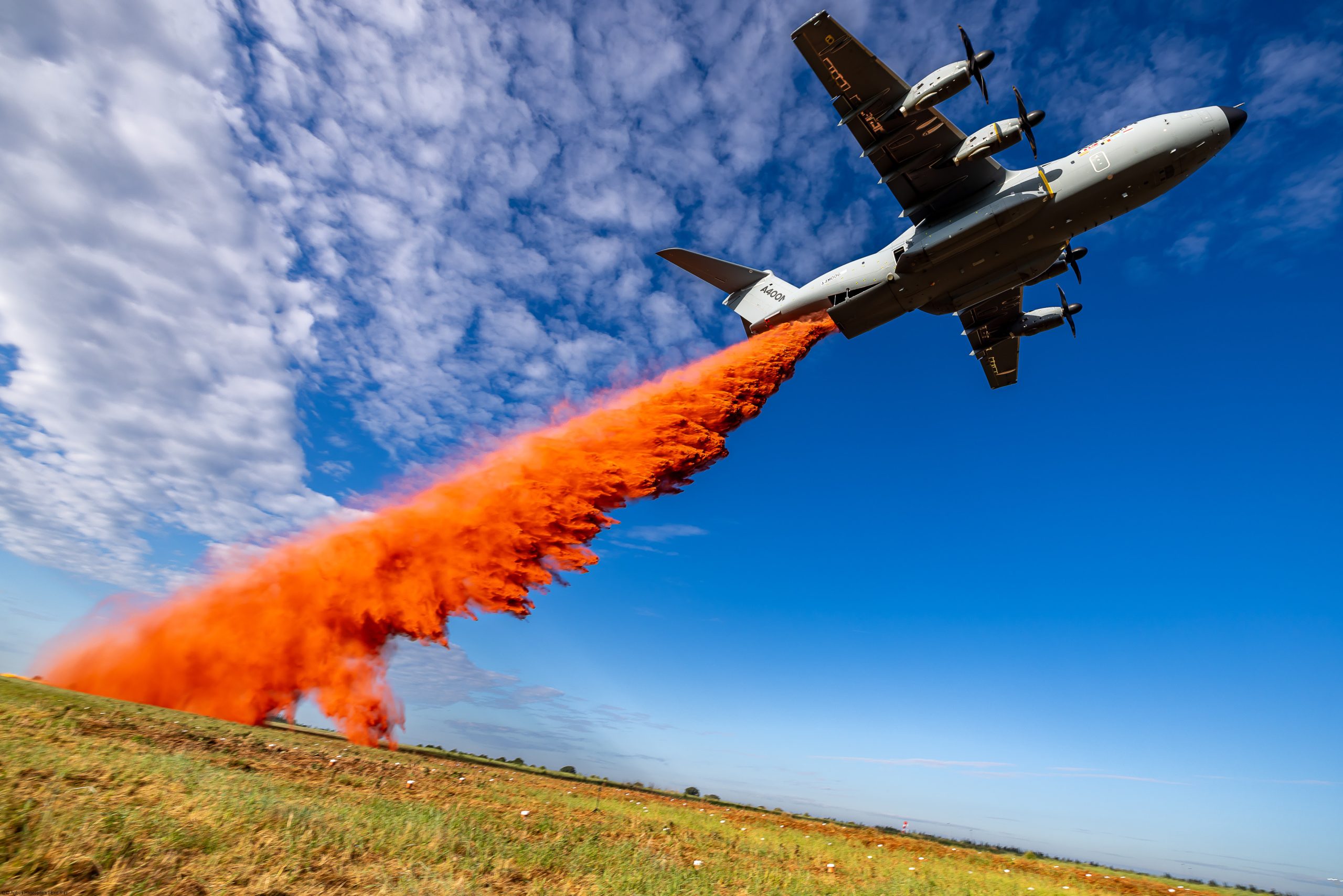 An A400M flight test in Nimes in April 2025 L’A400M en essai en vol à Nîmes en avril 2025 © Airbus Defence and Space